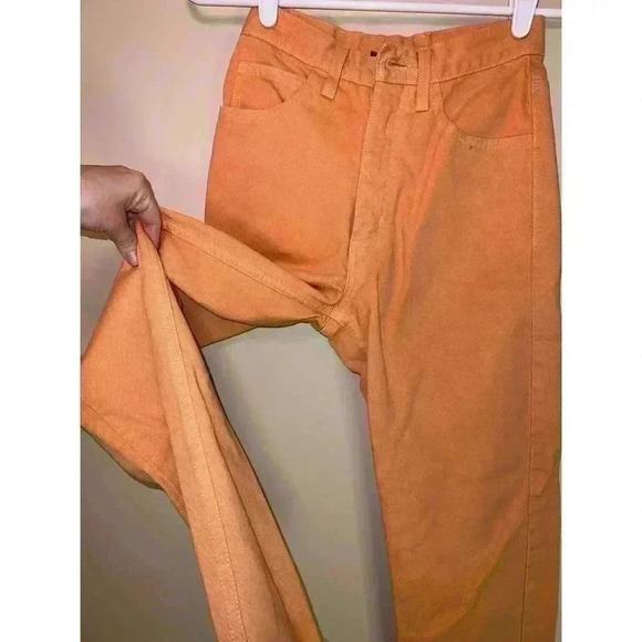 VINTAGE GUESS ORANGE JEANS SIZE 24 - Picture 13 of 13